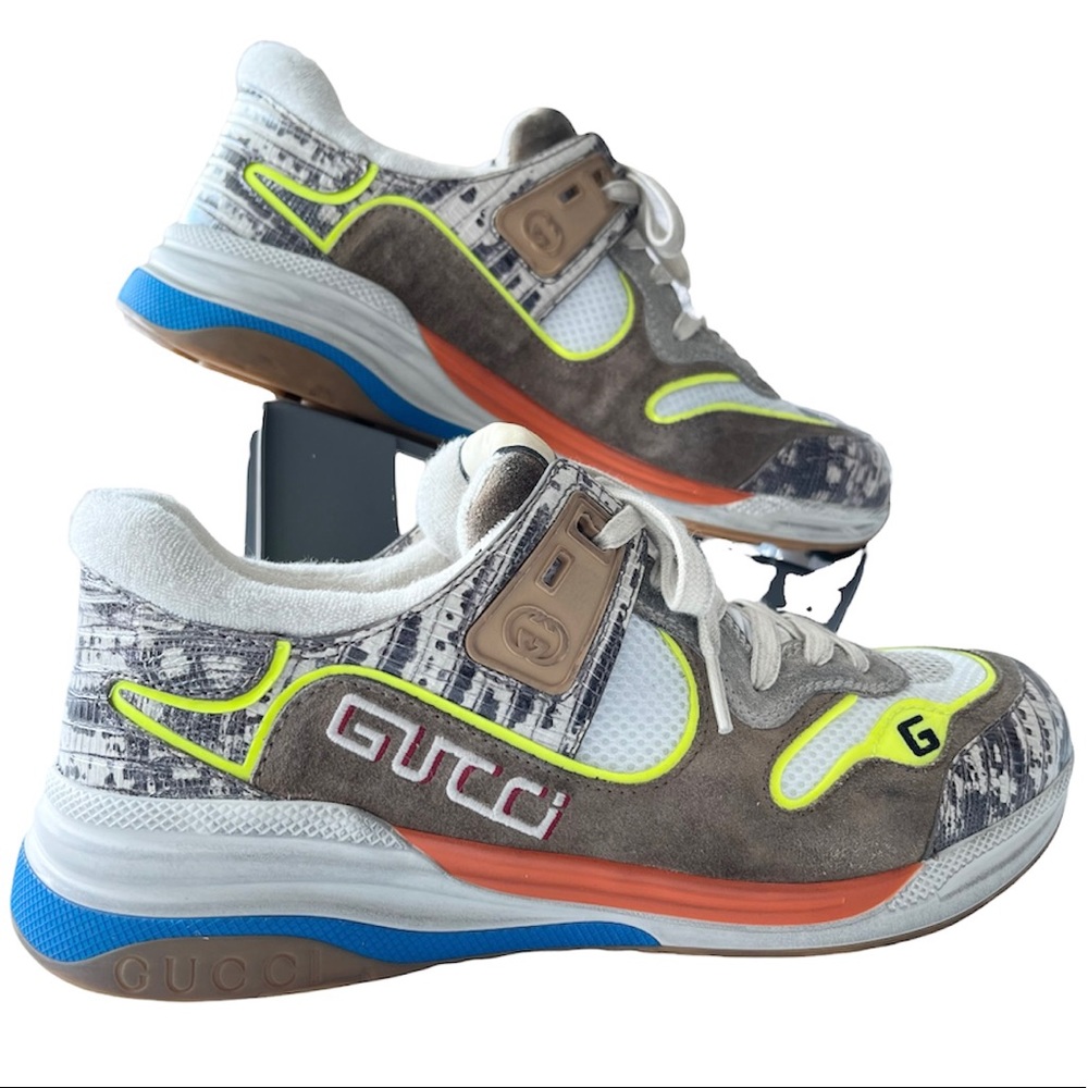 Gucci Ultrapace Tejus Lux Low Top Sneakers Size 9 US Unisex